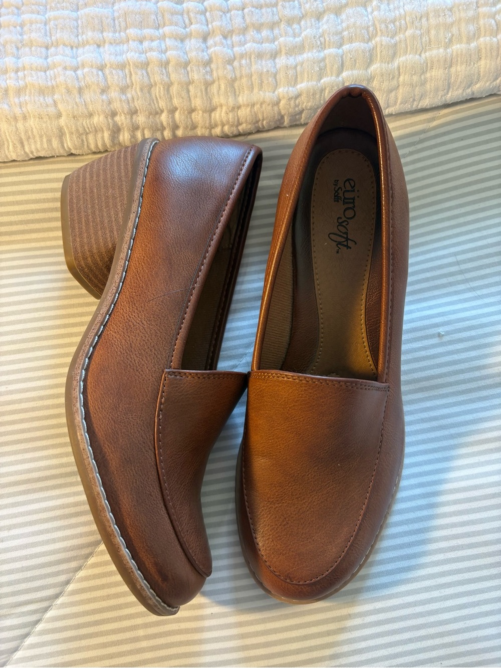 Sofft Men's Cognac Brown Slip-On Loafers